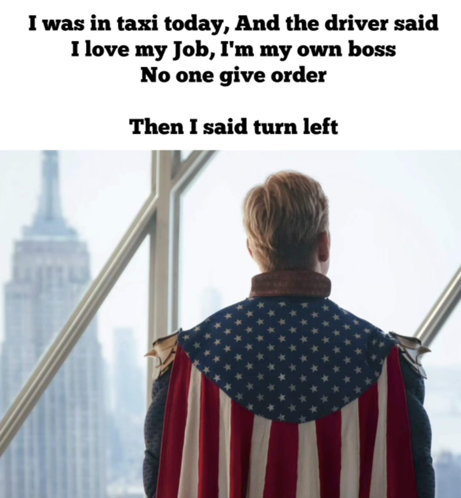 Don't ask me what happened after that 